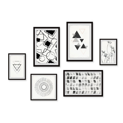 «Bold Geometric Hexaptych»