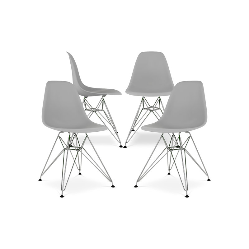  Chaise de salle à manger Tower, Gris, 4