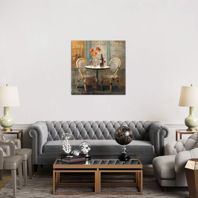 Meet Me At Le Cafe I by Danhui Nai - Wrapped Canvas Painting, 66.04 cm H x 66.04 cm W x 1.91 cm D