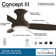 54" Concept III 3 -Blade LED Smart Standard Ceiling Fan with Remote Control and Light Kit Included