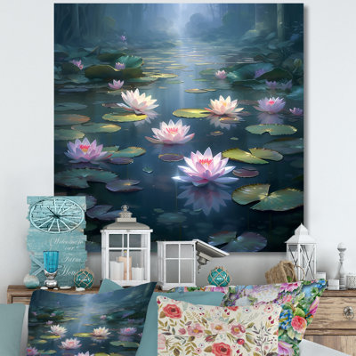 " Magical Lotus Lily Pad Pond I "
