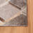 Sebring Hand Woven Leather/Felted Cloth Geometric Rug in Ivory/Gray-1319065318