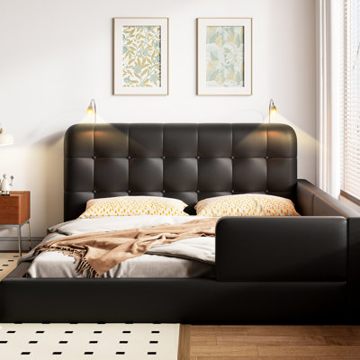 Grand lit relaxant avec 2 lampes de lecture intégrées