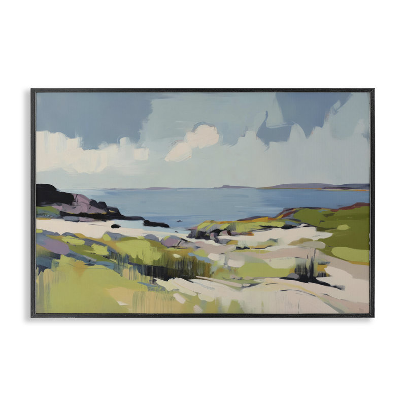 Giclée encadrée, par Elara Yasna, H 12 po x l 18 po, Giclée encadrée noir minuit