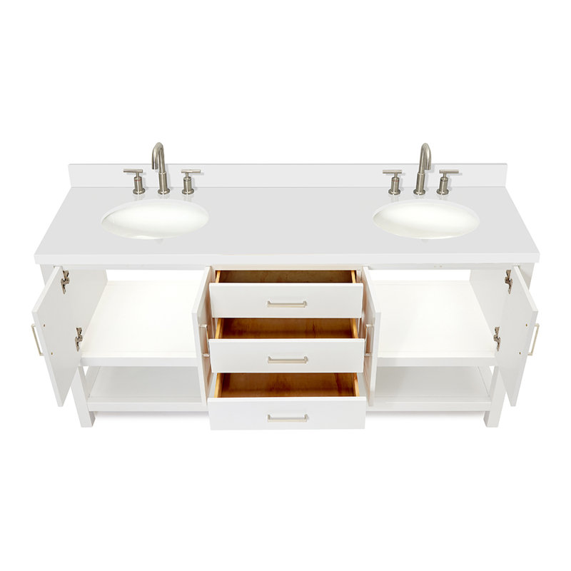 Magnolia Bath Vanity Oval Basin S073DWQ, White, Oval