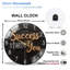 Horloge murale en verre 12 po
