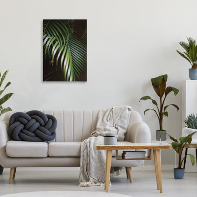«Palm Leaves Weaving Together Canvas», conception de Jade Sharp Photo