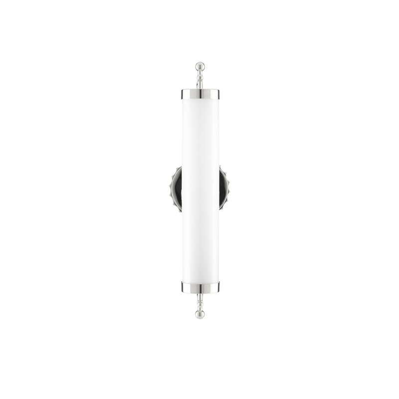 Latimer Armed Sconce, Polished Nickel