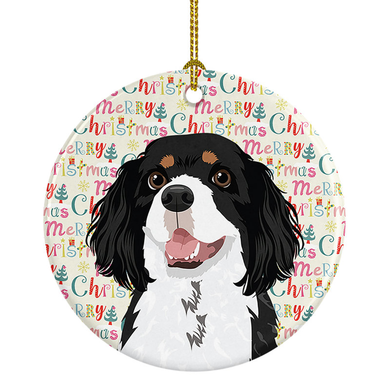 Ornement suspendu en céramique Cavalier King Charles Spaniel 2