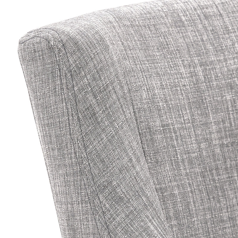 Chaise d'appoint Irving Place, Brun, Lin gris