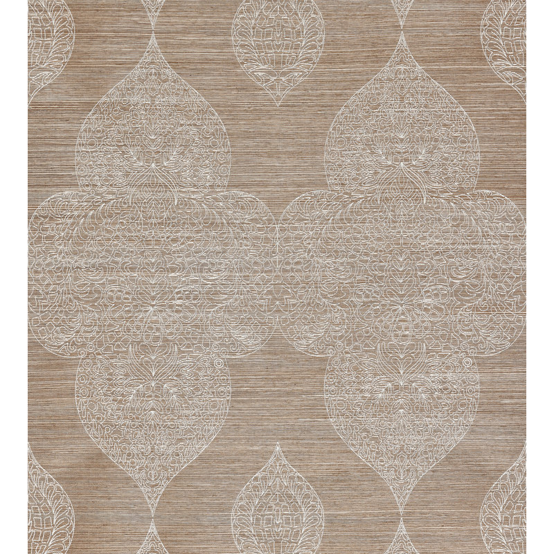 SISAL brodé TAJ, Muscade