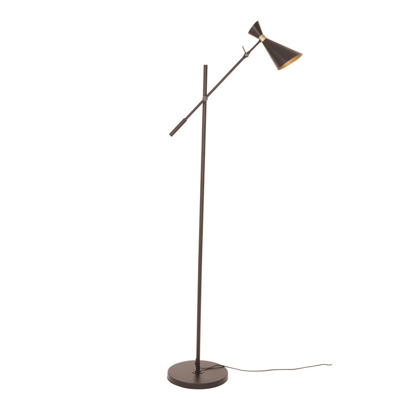 Romero 160cm Black Task Floor Lamp