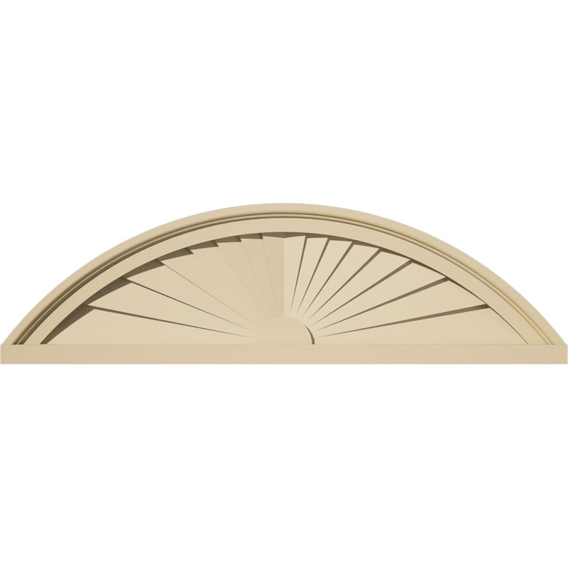 L 30 po x H 8 1/2 po x P 1 3/4 po à fronton en uréthane Sunburst Signature, brun clair apprêté, 30 po x 8,5 po x 2 po, None
