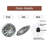 Elegant Wall Clock with Unique Design Art - 12'' Modern Glass Wall Clock