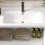 Meuble-lavabo mural polyvalent avec plusieurs caractéristiques fonctionnelles