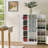 Kitchen Pantry Storage Cabinet,Freestanding Pantry Cabinet with Doors & Adjustable Shelves, Small Food Pantry Cabinet for Kitchen,Dining Room Craft Room (White)