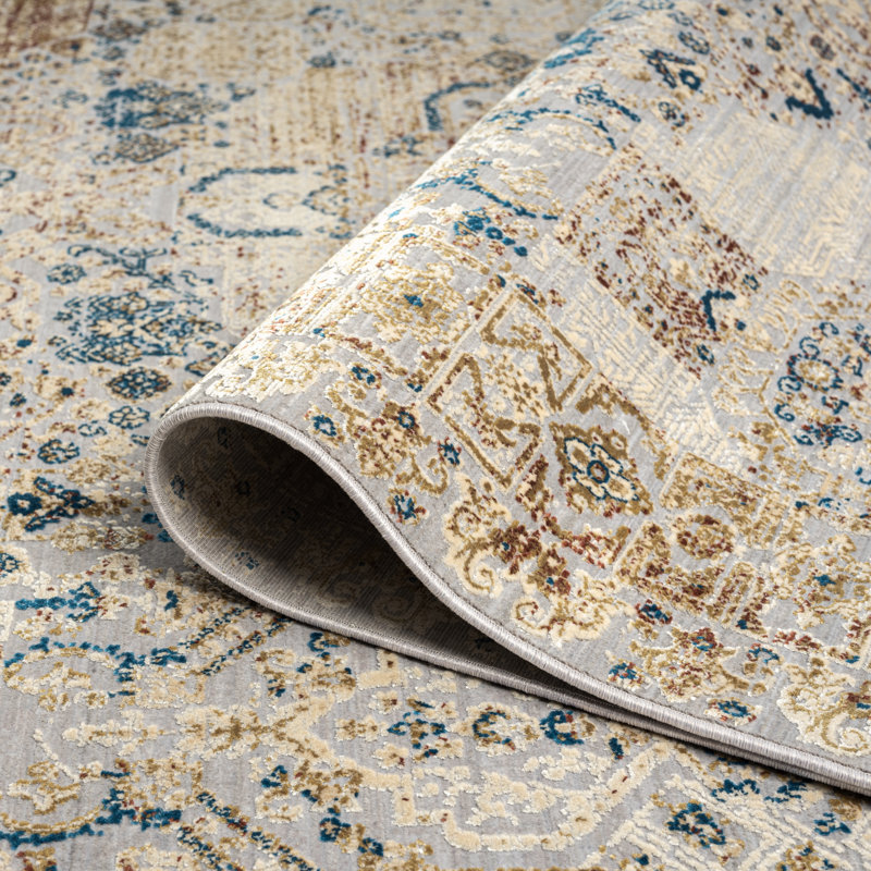 Preslie Area Rug in Grey, Runner 2'8" X 9'10"