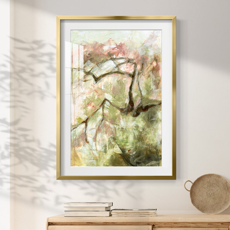 Toile tendue «Tedious I» - galerie, H 25,5 po x l 17,5 po, Doré