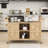 Cheyene Rolling Kitchen Island with Stainless Steel Top and Lockable Wheels-1181725079