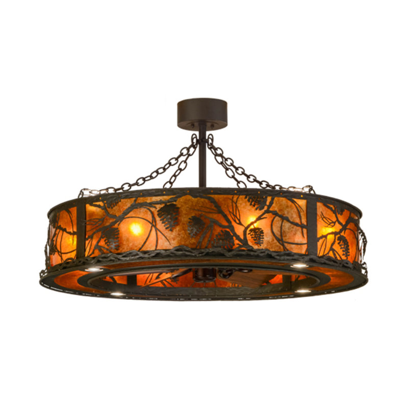 Whispering Pines Downrod Ceiling Fan