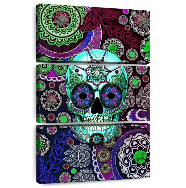 Crâne de sucre Kerner Sombrero nuit, H 38 po x l 24 po
