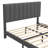 Modern Simple Colorful Upholstered Platform Bed Frame, Mattress Foundation With Wooden Slats, No Box Spring Required Frame For Solid Support-808048293-808048280