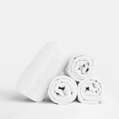 4-Pack Hand Towel Set - 100% Cotton