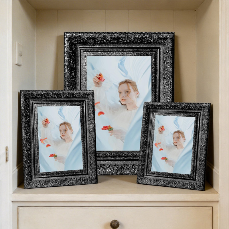 Cadre de table noir 1 PC 5 "x 7" avec orientation portrait ou paysage