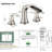 2-handle Bathroom Faucet with Drain Assembly