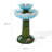 Audhumbla Solar Powered 28.35'' 2-Tier Flower Resin Birdbath Outdoor Fountain with Lights