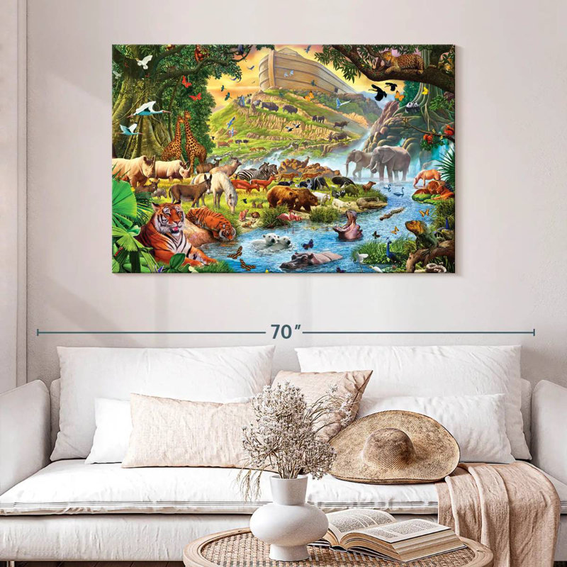 Adella Noah's Ark - Before The Rain, 32" H x 48" W