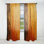 Rideau en velours moderne Thving - Chaos orange - obscurcissant - 1 panneau