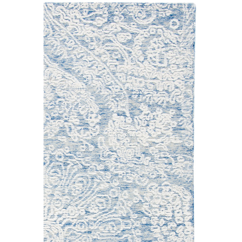 Metro Hand Tufted Indian Wool And Cotton With Latex Oriental Rug, Rectangle 5' x 8'