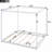 King Size Canopy Platform Bed With Support Legs