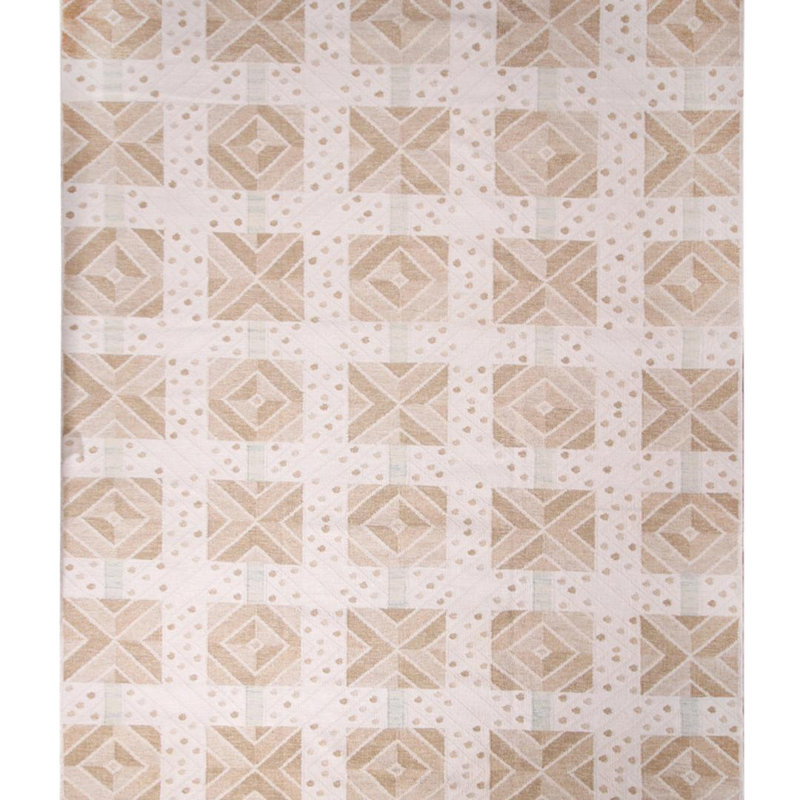 Scandinavian Hand Knotted Wool Geometric Area Rug, Rectangle 12' x 18'