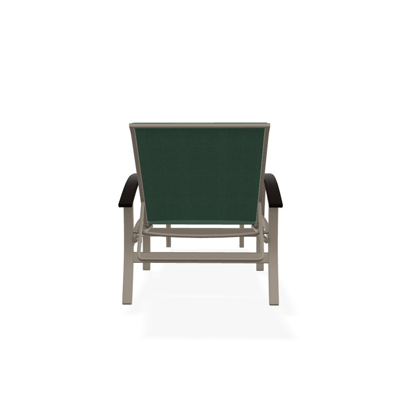 Belle Isle Outdoor Chaise Lounge, Textured Beachwood, Forest Forest Green 22D Sunbrella®, Kona P10