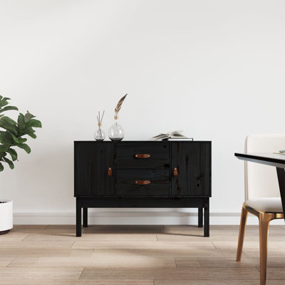 Mashaun 110cm Solid Wood Sideboard