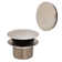 1.5" Coarse Thread Tip-Toe Bathtub Drain with Overflow Plate