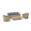 Catania Outdoor 4 - Piece Teak Conversation Set-1921748875