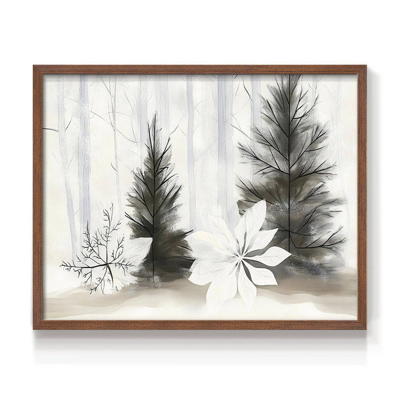 Chirstmas Art-DCLxxi - reproduction encadrée, H 22 po x l 28 po, Noyer