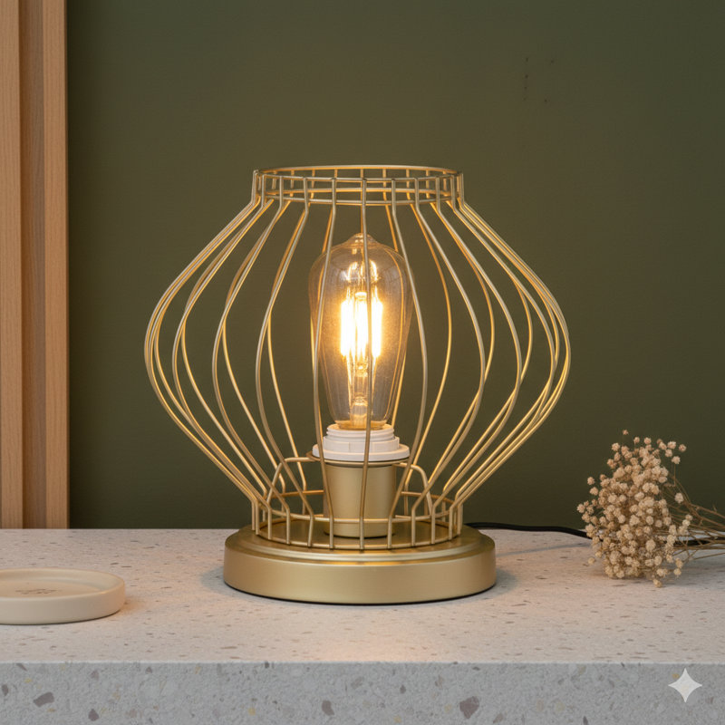 Lampe de table en métal 9,5 po