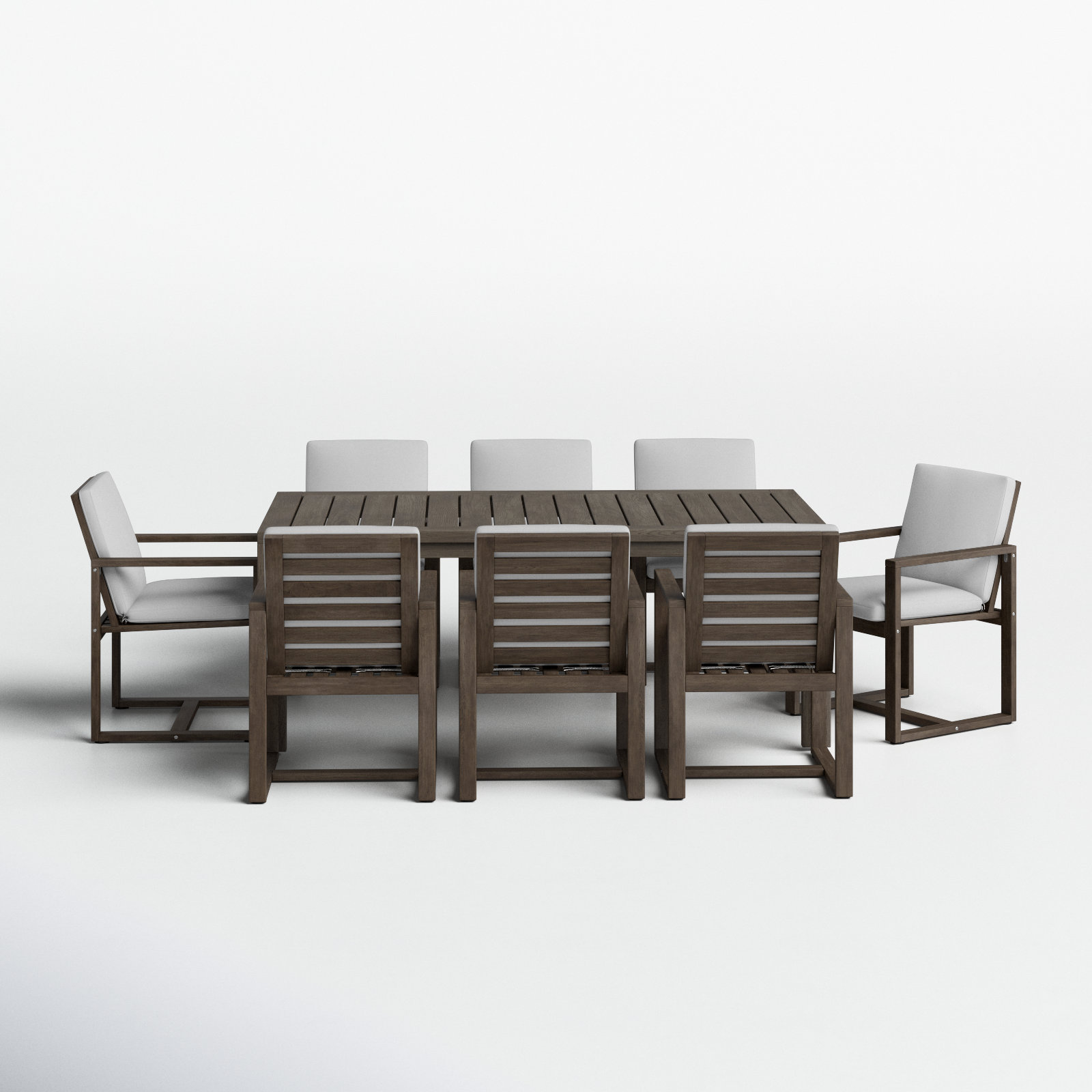 Joly 87'' Rectangular 8 - Person Outdoor Dining Set with Cushions