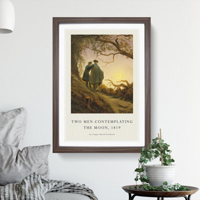 Contemplating the Moon by Caspar David Friedrich - Picture Frame Art Prints
