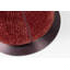 Fauteuil d'appoint sculptural pivotant en chenille cramoisi luxueux