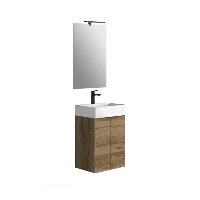 450mm Single Bathroom Vanity with Integrated Ceramic Basin