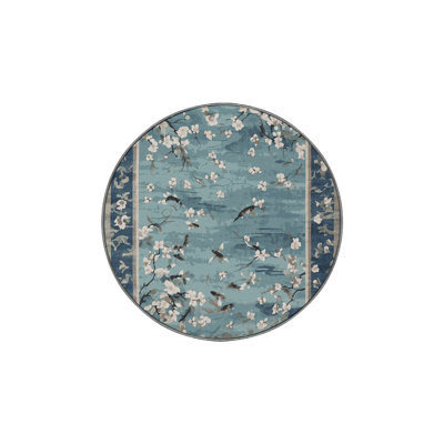 Machine Washable Gray Area Rug