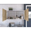 Armoire murale, deux tablettes, porte double-285861657