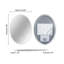Oval LED Lighted Bathroom Mirror Backlit with Defog Memory Function -1967938280