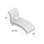 Chaise longue capitonnée sans accoudoirs Huskins-615802422