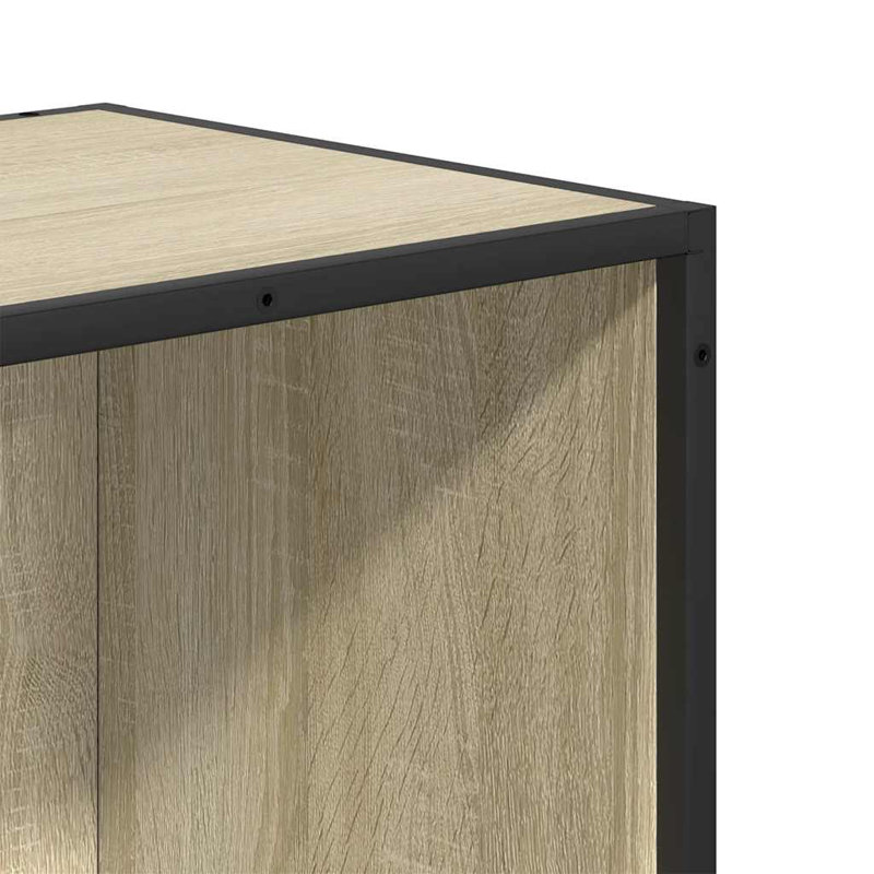 Borough Wharf Bookcase Engineered Wood, Sonoma Oak, 76cm H x 40cm W x 35cm D